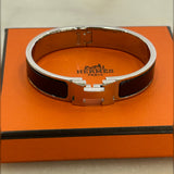 HERMÈS - Clic H Bracelet Moka PM