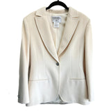 CHANEL - Cream Wool Blazer Sz FR 40