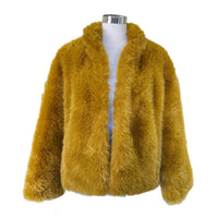 M.A.Dainty - Peach Basket Jacket in Mustard Sz M