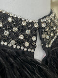 CAMILLA - Lady Of The Moon Feather Beaded Gilet Sz S