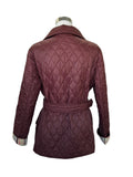 BURBERRY BRIT - Quilted Bordeaux Jacket Sz L