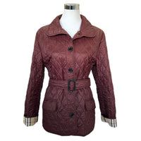 BURBERRY BRIT - Quilted Bordeaux Jacket Sz L