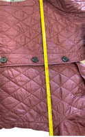 BURBERRY BRIT - Quilted Bordeaux Jacket Sz L