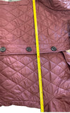 BURBERRY BRIT - Quilted Bordeaux Jacket Sz L