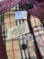 BURBERRY BRIT - Quilted Bordeaux Jacket Sz L