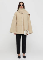 TOTEME - Embroidered Scarf Jacket Harvest
