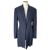 CHLOÉ - Pinstripe Wool-Blend Blazer Sz 42