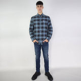 FRED PERRY - Bold Tartan Blue Shirt Size S