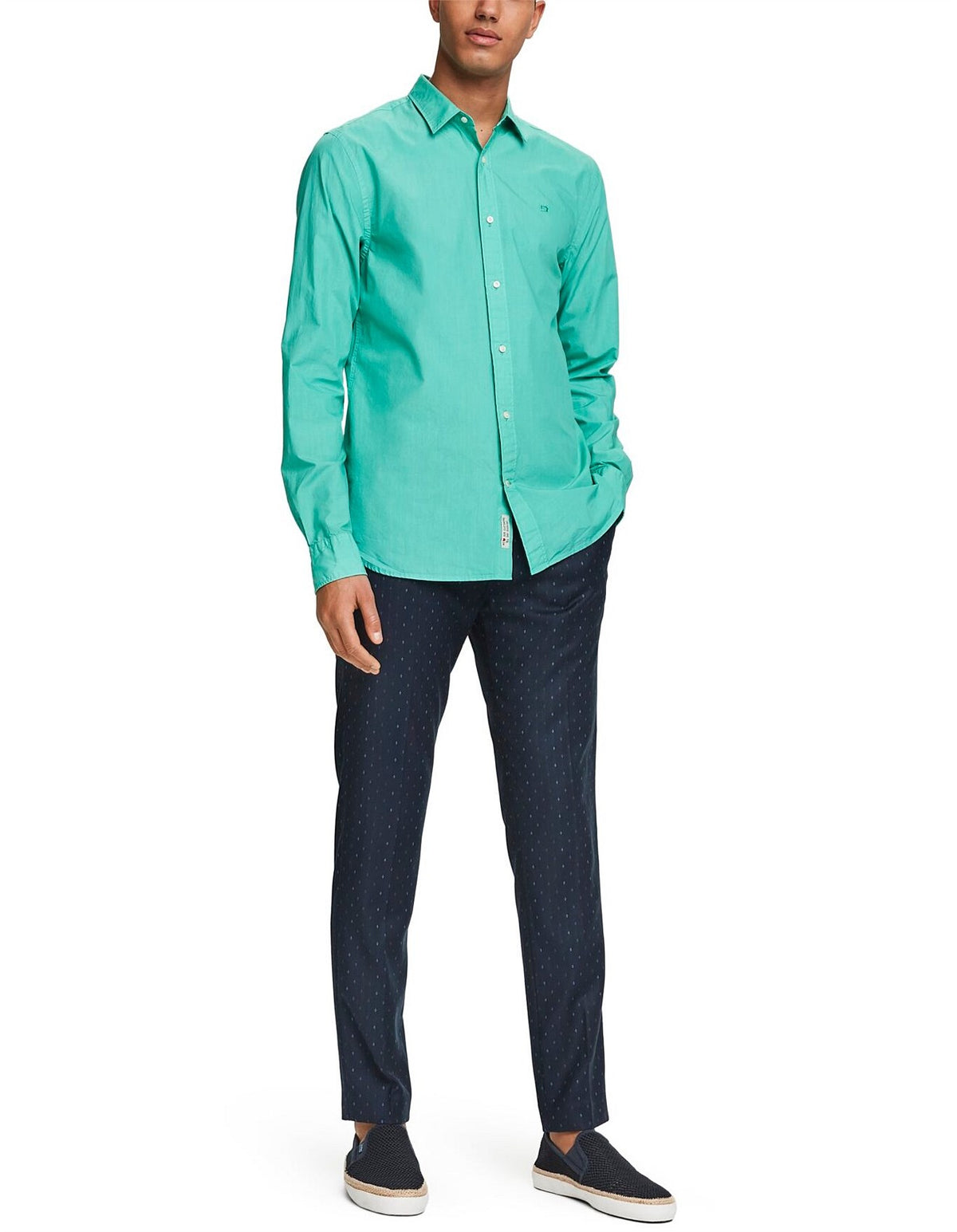 SCOTCH & SODA - NWT Cripsy Green Poplin Shirt Sz S